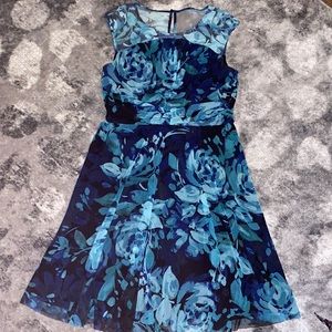 Floral fit and flare dress